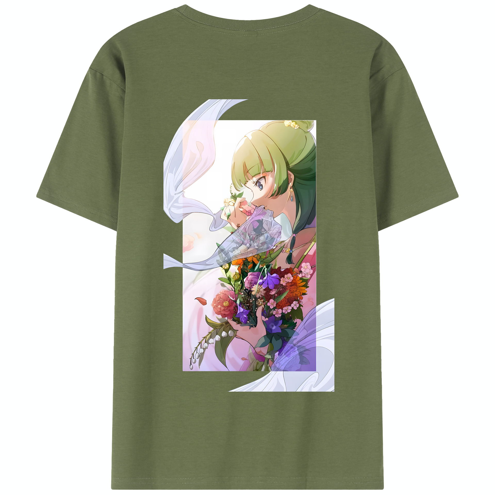 （画像用） 薬屋のひとりごと The Apothecary Diaries 綿100％半袖Tシャツ（背面プリント）